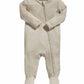Organic Cotton Ribbed Sleepsuit - Oatmeal | Bodysuit | Mamas & Papas for Mamas & Papas LB - 6hr