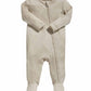 Organic Cotton Ribbed Sleepsuit - Oatmeal | Bodysuit | Mamas & Papas for Mamas & Papas LB - 6hr