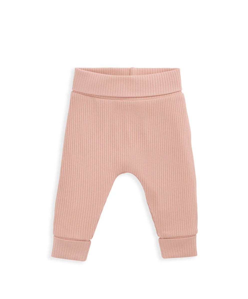 Organic Ribbed Bodysuit & Bottoms - Pink | Set | Mamas & Papas for Mamas & Papas LB - 6hr