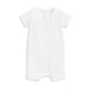 Organic Ribbed Zip Romper - White | Romper | Mamas & Papas for Mamas & Papas LB - 6hr