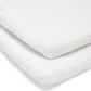 Pack of 2 Lua Bedside Crib Sheets - White | Fitted Sheet | Mamas & Papas for Mamas & Papas LB - Furniture & Nursery