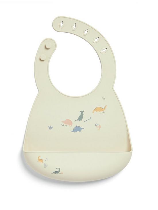 Pack of 2 Silicone Bibs With Print | Bib | Mamas & Papas for Mamas & Papas LB - Bibs & Muslins