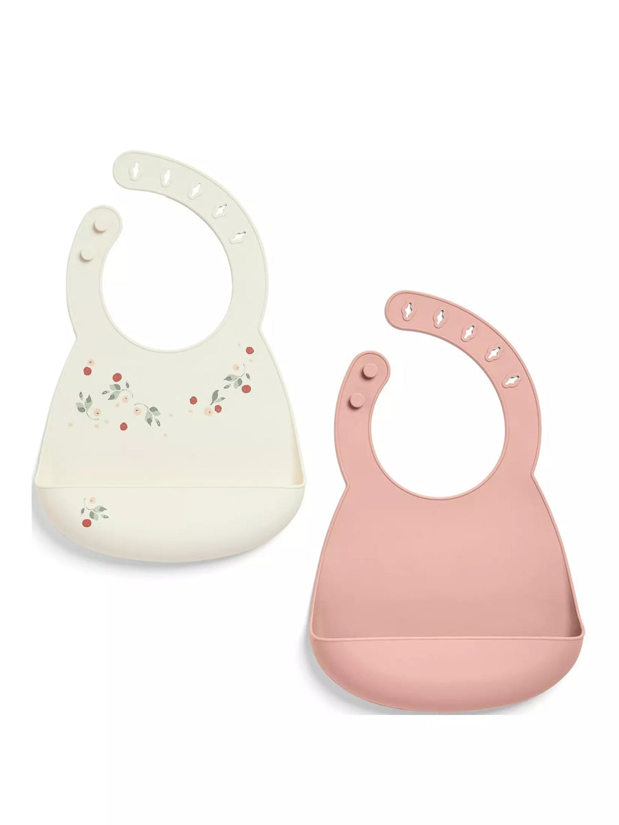 Pack of 2 Silicone Bibs With Print | Bib | Mamas & Papas for Mamas & Papas LB - Bibs & Muslins