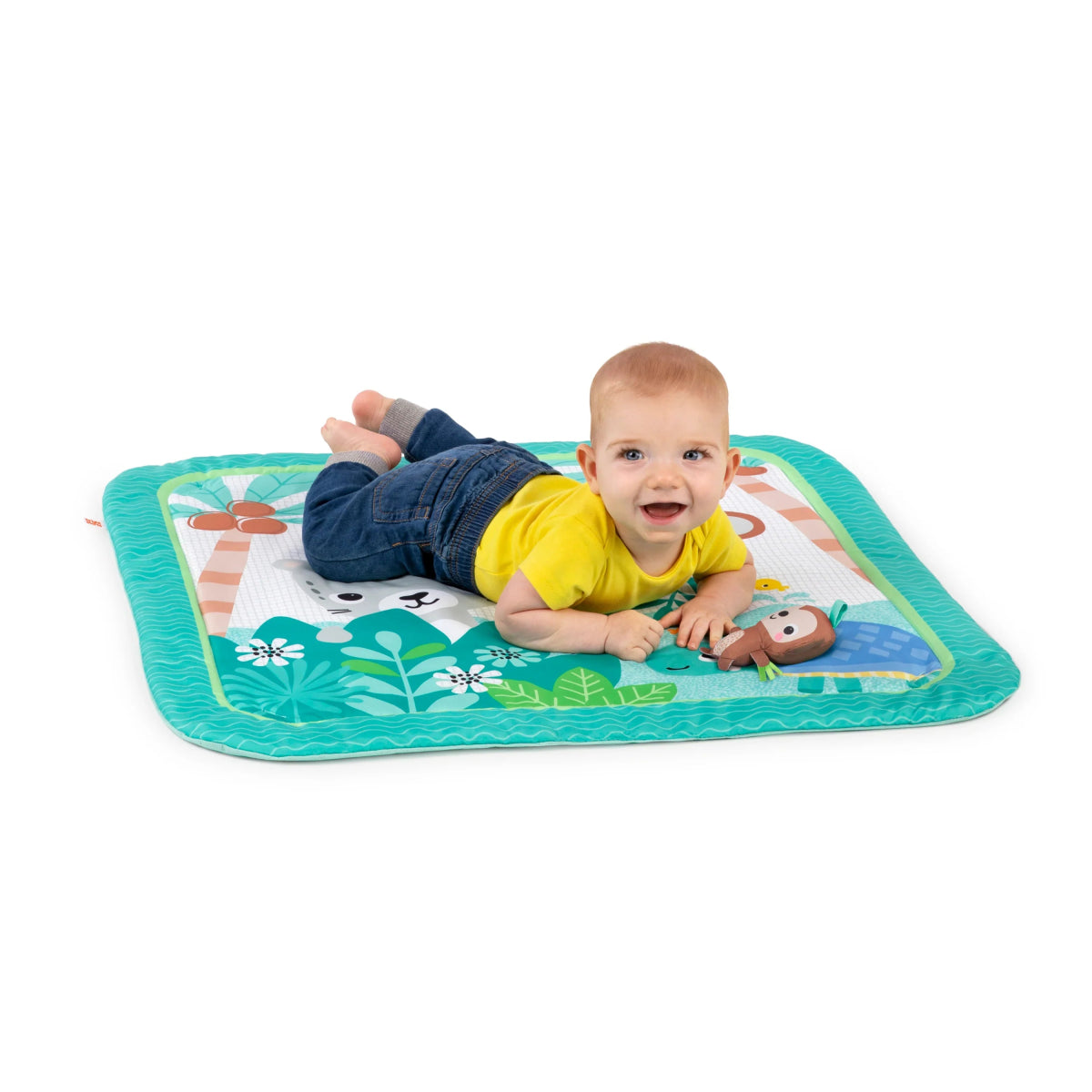 Palm Party Baby Activity Gym & Play Mat, Gender Neutral | Play Gym | Bright Starts for Mamas & Papas LB - 6hr