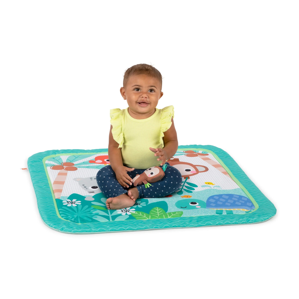 Palm Party Baby Activity Gym & Play Mat, Gender Neutral | Play Gym | Bright Starts for Mamas & Papas LB - 6hr