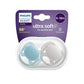 Avent Ultra Soft Soother Girl 6-18m Blue/Grey | Mamas & Papas, Babies, Nursing, Dummie & Soother