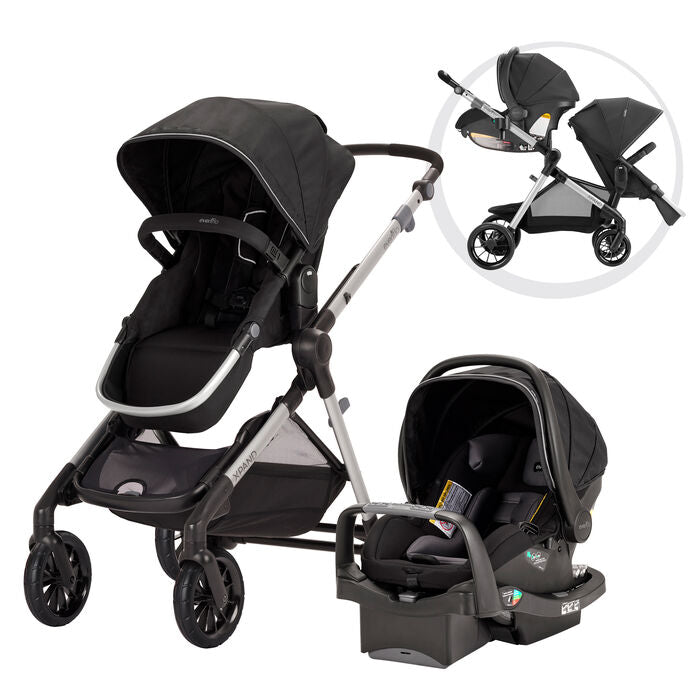 Pivot Xpand Modular Travel System with Safemax Infant Car Seat | Stroller | Evenflo for Mamas & Papas LB - Baby Gear