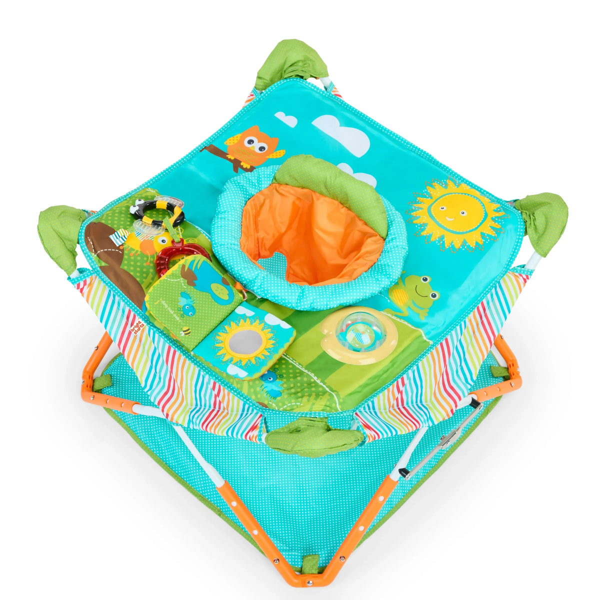 Pop 'N Jump Portable Activity Jumper, Owl Forest | Jumper | Bright Starts for Mamas & Papas LB - Activity & Sensory Toys