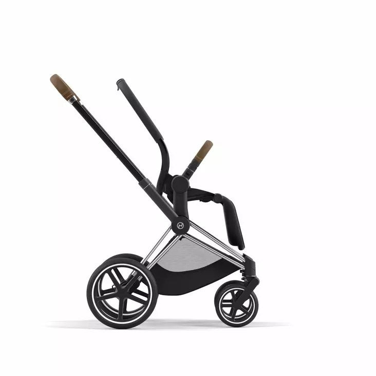 Priam chrome stroller frame with brown details | Frame | Cybex for Mamas & Papas LB - Baby Gear