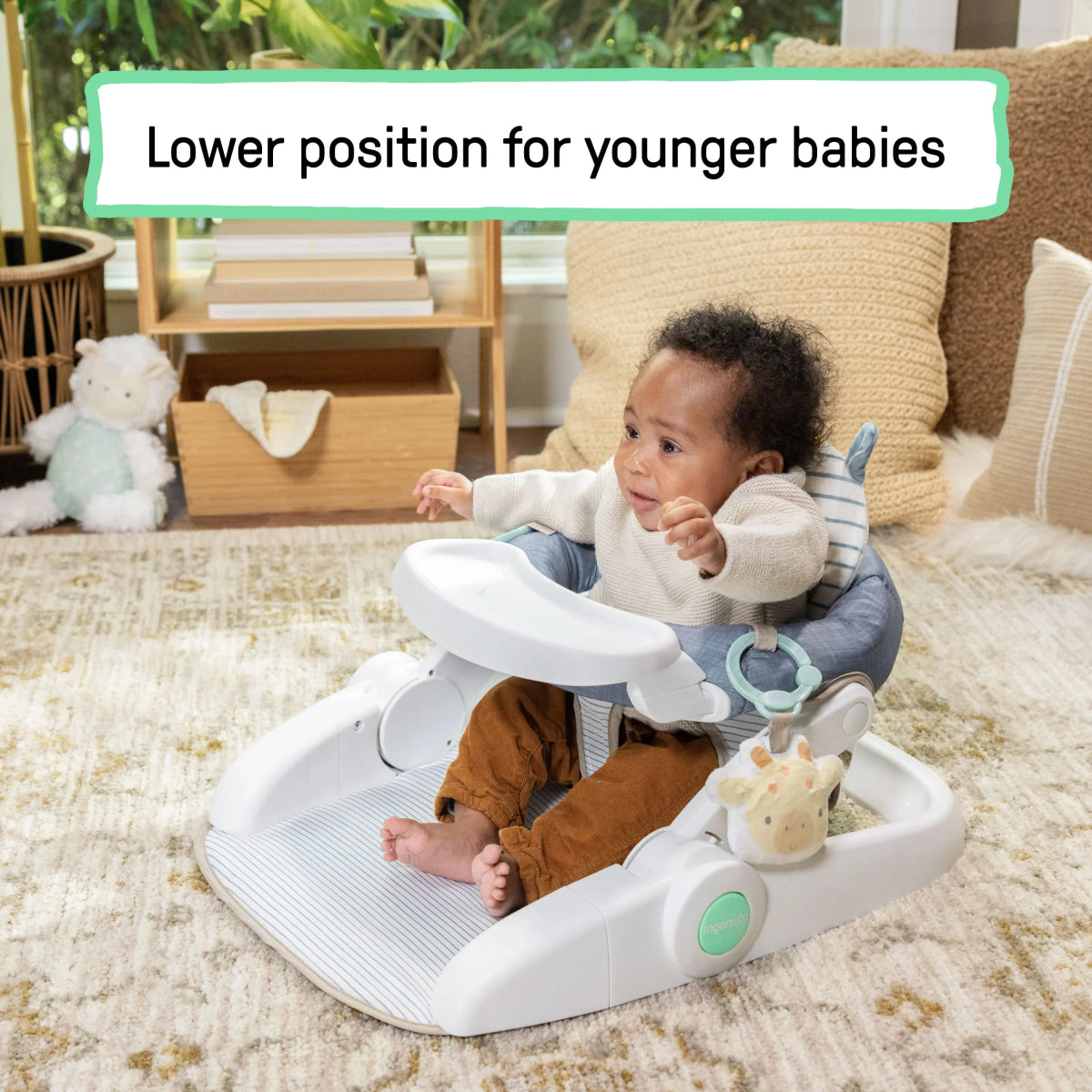 Prop Spot Learn - to - Sit Floor Seat - Casi | Sit & Play | Ingenuity for Mamas & Papas LB - Activity & Sensory Toys