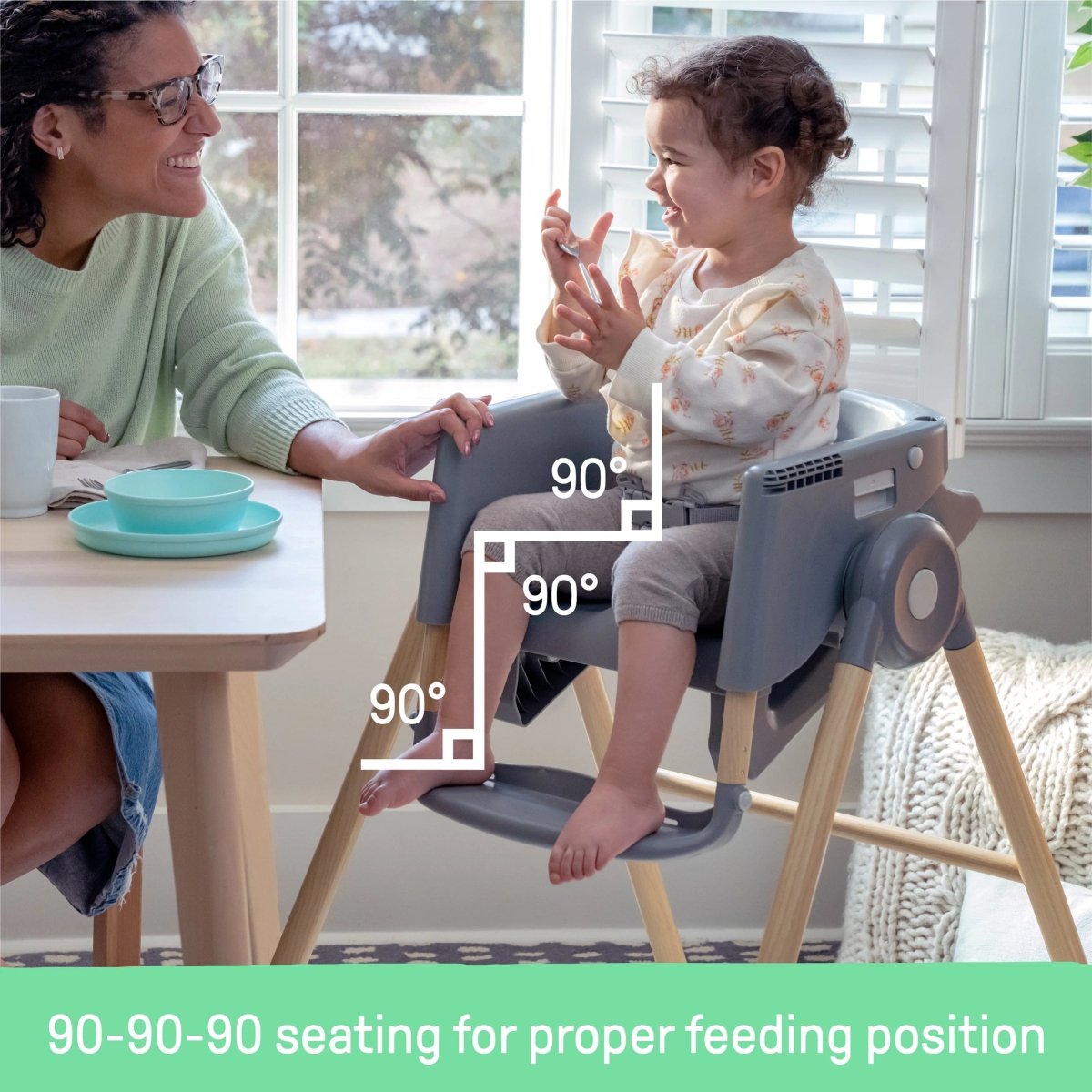 Proper Positioner 7 - in - 1 Deluxe High Chair | High Chair | Ingenuity for Mamas & Papas LB - Feeding & Weaning