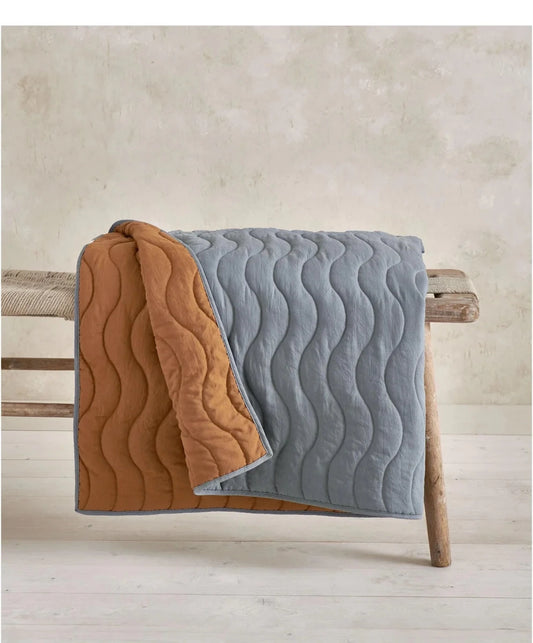 Quilt (3 Tog) - Blue Mustard Wave | Quilt | Mamas & Papas for Mamas & Papas LB - Baby Quilts & Blankets