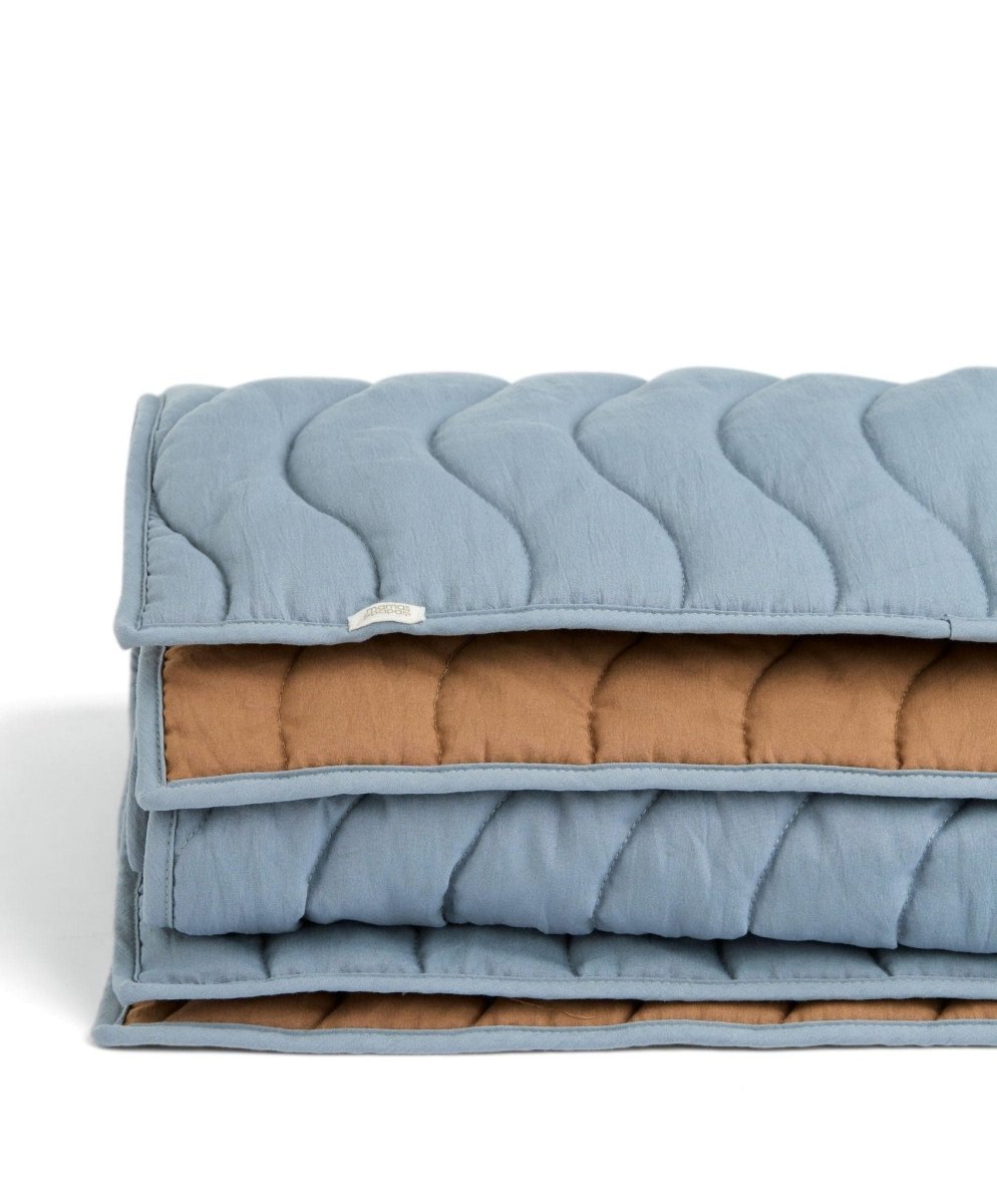 Quilt (3 Tog) - Blue Mustard Wave | Quilt | Mamas & Papas for Mamas & Papas LB - Baby Quilts & Blankets