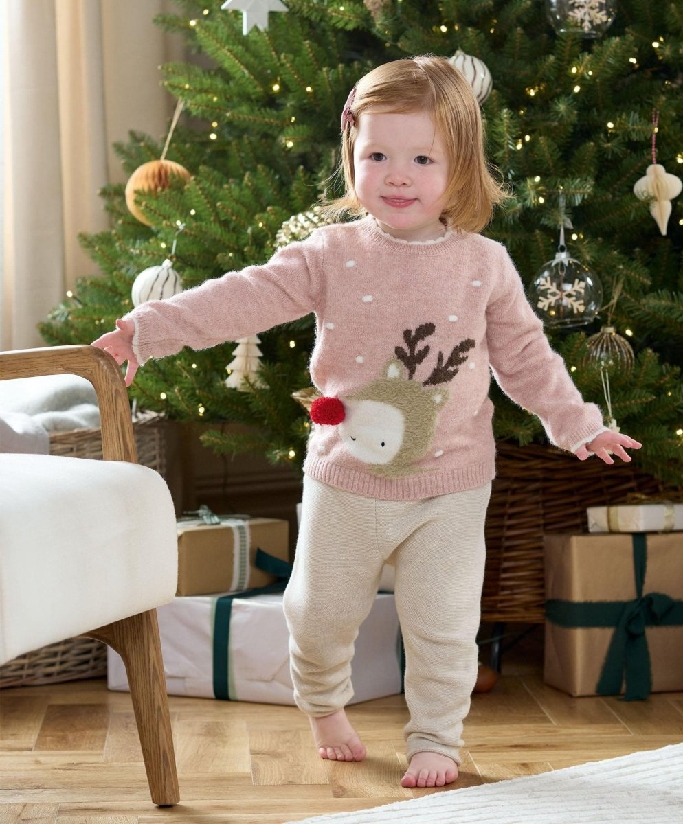 Reindeer Christmas Jumper | Pant | Mamas & Papas for Mamas & Papas LB - 6hr