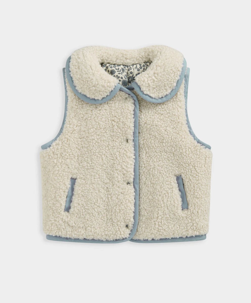 Reversible Borg Gilet | Jacket | Mamas & Papas for Mamas & Papas LB - 6hr