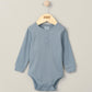 Ribbed Bodysuit - Blue | Bodysuit | Mamas & Papas for Mamas & Papas LB - 6hr