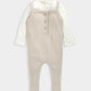 Ribbed Dungarees & Bodysuit Outfit Set - Oatmeal | Set | Mamas & Papas for Mamas & Papas LB - 6hr