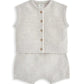 Ribbed Knit Cardigan & Shorts Set (2 Pieces) - Sand | Set | Mamas & Papas for Mamas & Papas LB - 6hr