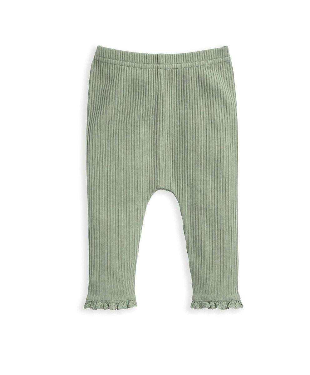 Ribbed Leggings - Green | Legging | Mamas & Papas for Mamas & Papas LB - 6hr