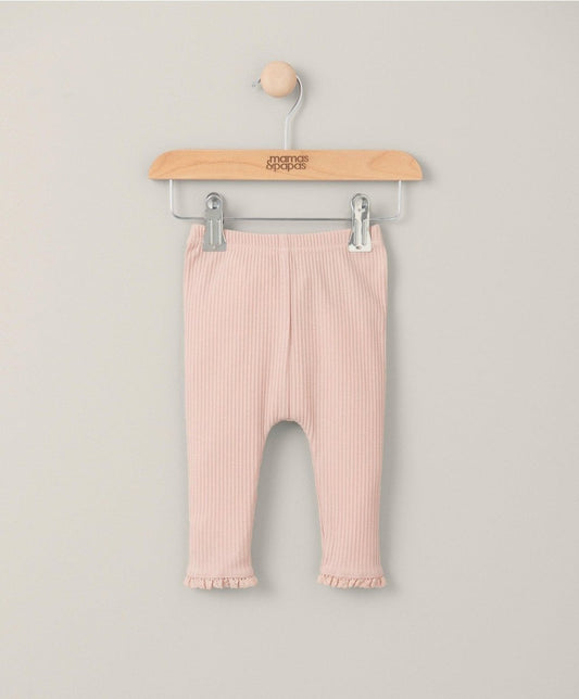 Ribbed Leggings - Pink | Legging | Mamas & Papas for Mamas & Papas LB - 6hr