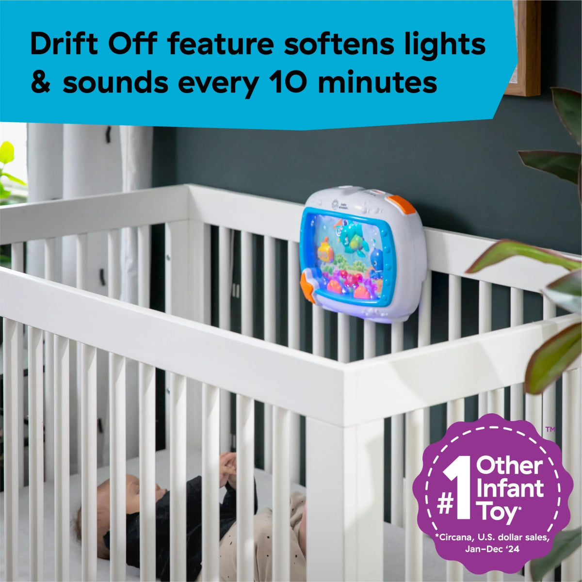 Sea Dreams Soother Musical Crib Toy and Sound Machine | Crib Toy | Baby Einstein for Mamas & Papas LB - 6hr
