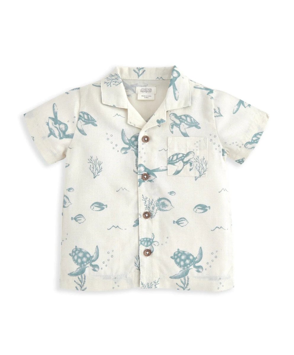 Shirt & Shorts Set (2 Pieces) - Turtle Print | Set | Mamas & Papas for Mamas & Papas LB - 6hr