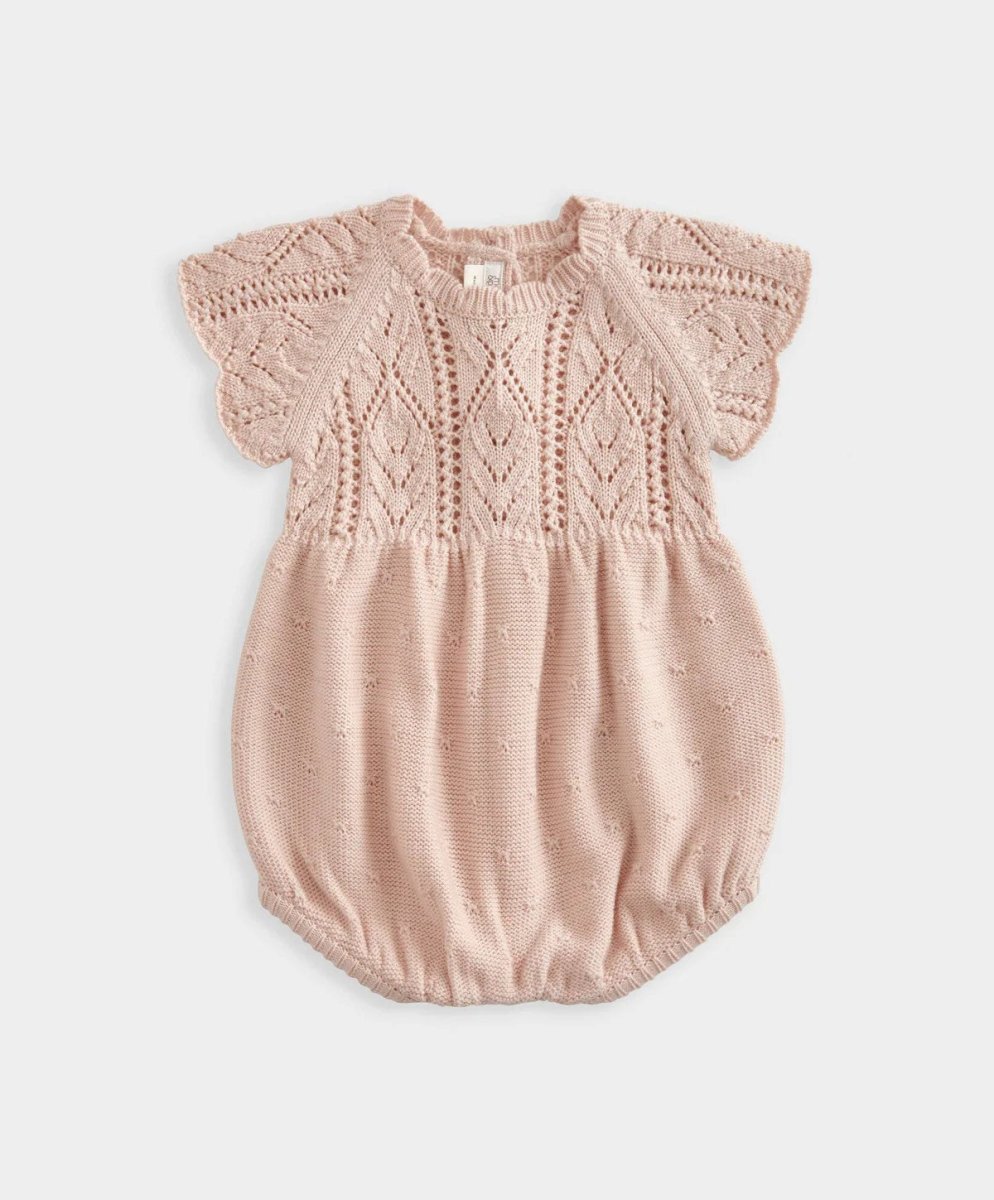 Short Sleeve Knit Romper - Pink | Romper | Mamas & Papas for Mamas & Papas LB - 6hr