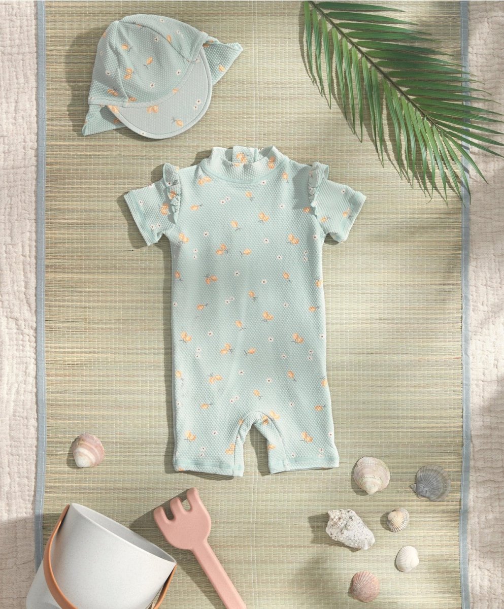 Short Sleeve Rashsuit Swimwear - Lemon | Swimsuit | Mamas & Papas for Mamas & Papas LB - 6hr