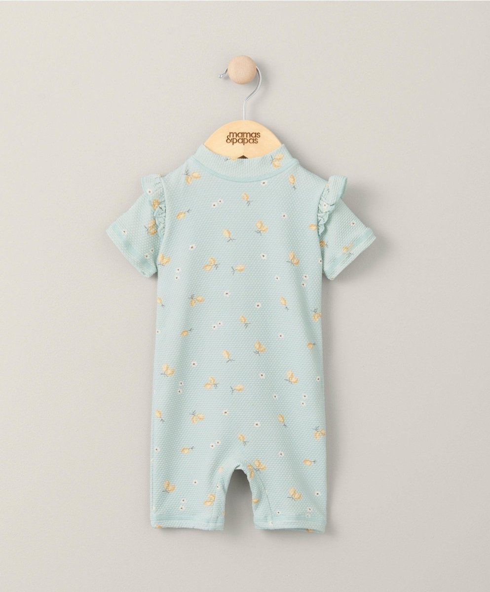 Short Sleeve Rashsuit Swimwear - Lemon | Swimsuit | Mamas & Papas for Mamas & Papas LB - 6hr