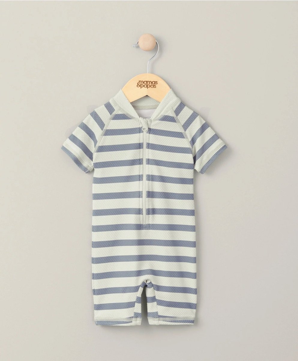 Short Sleeve Rashsuit Swimwear - Stripe | Swimsuit | Mamas & Papas for Mamas & Papas LB - 6hr