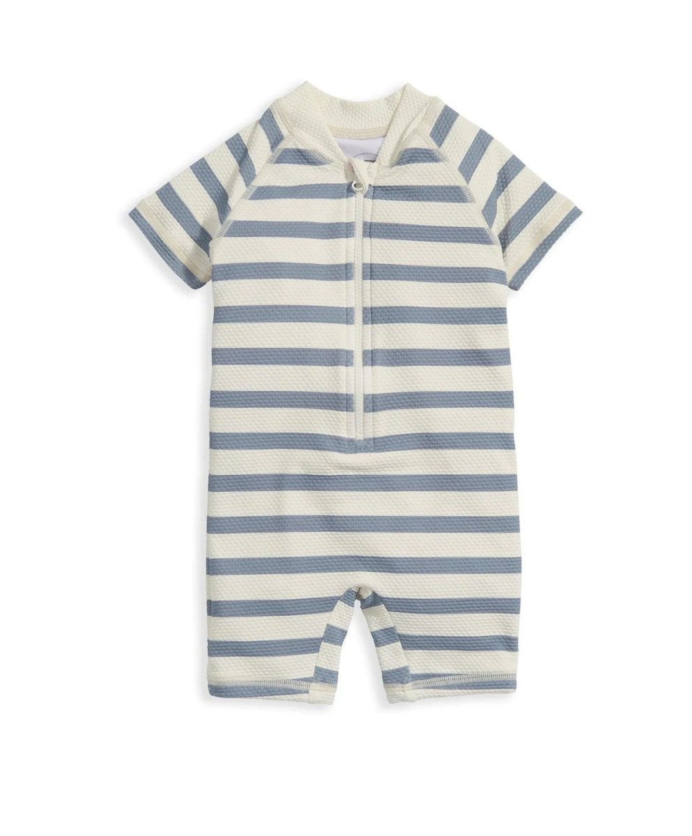 Short Sleeve Rashsuit Swimwear - Stripe | Swimsuit | Mamas & Papas for Mamas & Papas LB - 6hr