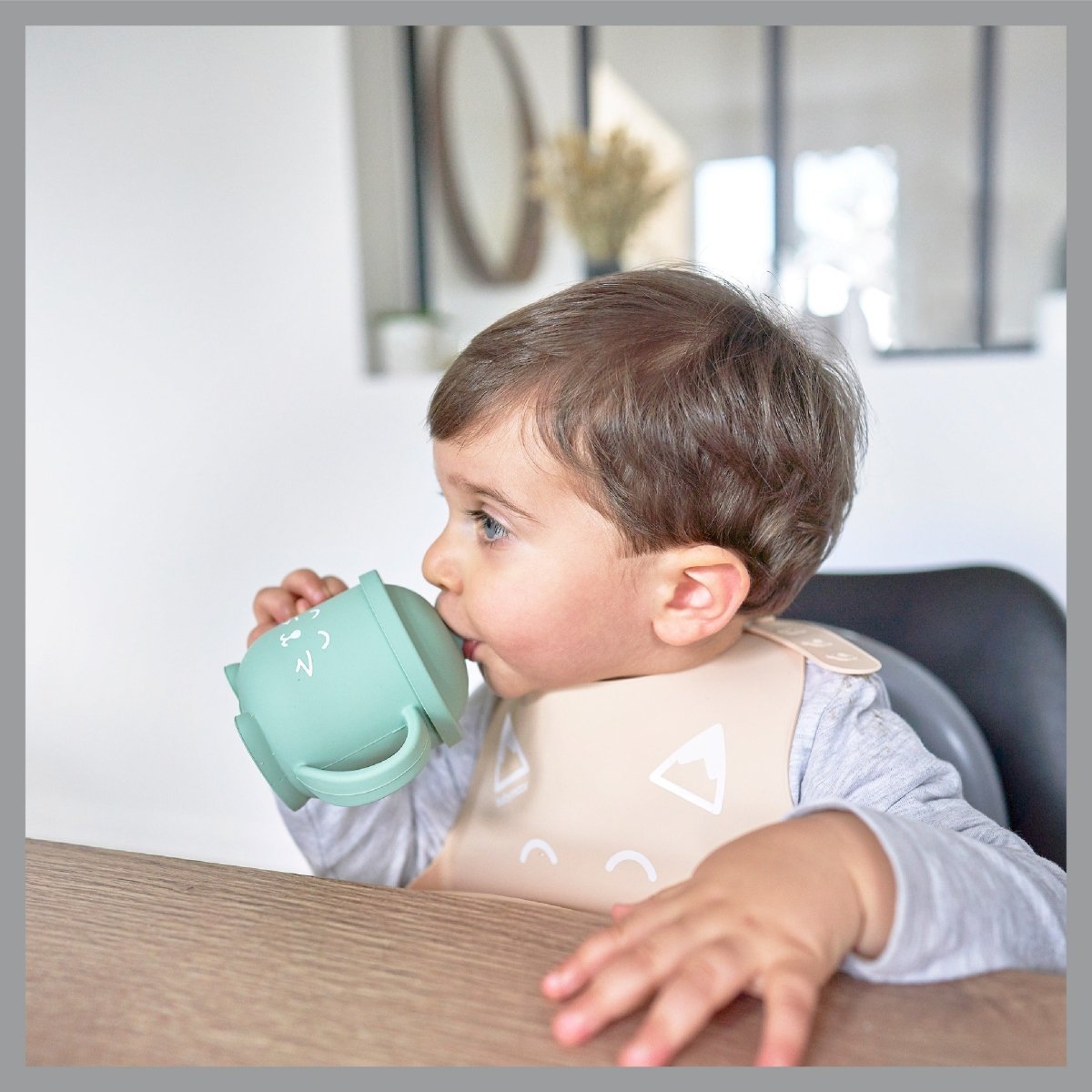 Silicone cup with straw ISY CUP FOX | Water Cup | Babymoov for Mamas & Papas LB - 6hr