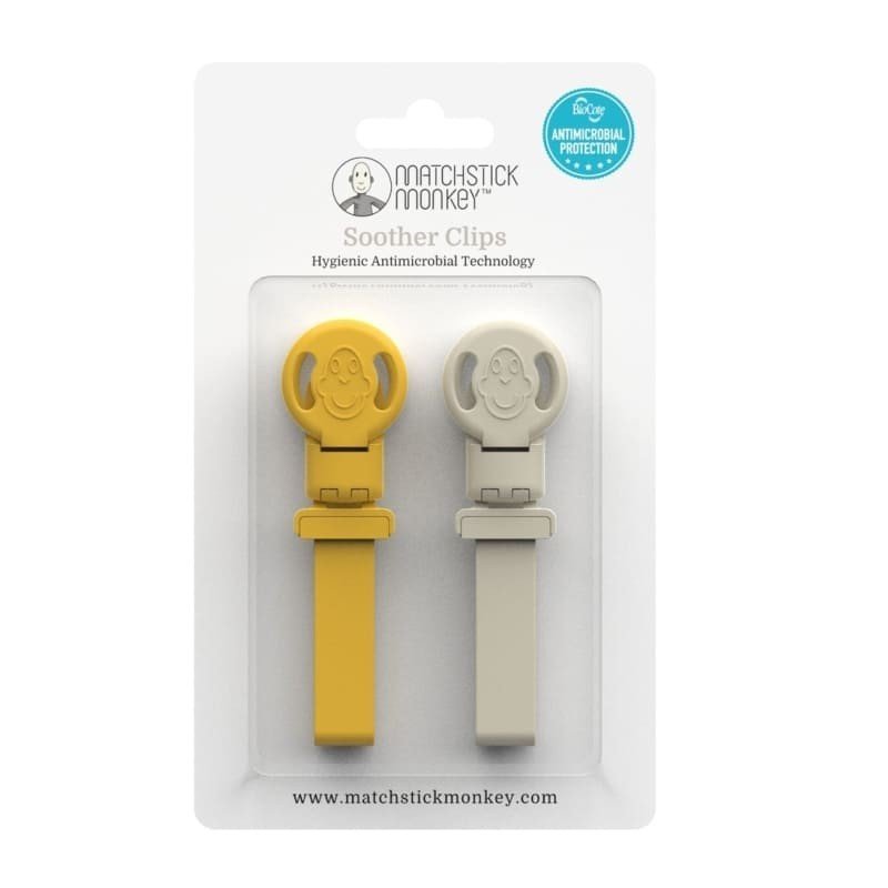 Silicone Pendants For Pacifier or Teether Multi Lion & Giraffe Pack of 2 | Teether | Matchstick Monkey for Mamas & Papas LB - Activity & Sensory Toys