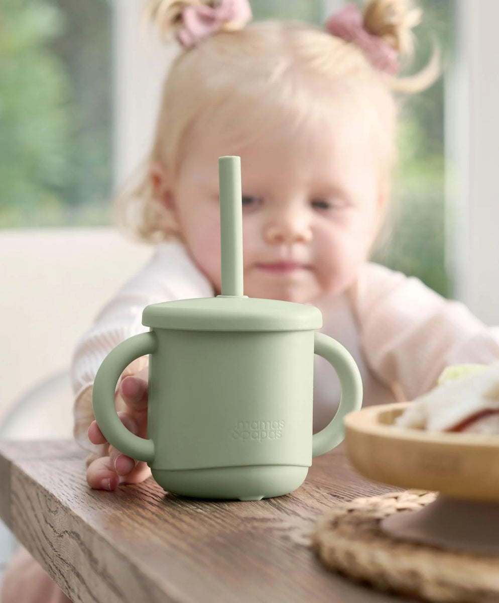 Silicone Sippy Cup 3 - in - 1 | Water Cup | Mamas & Papas for Mamas & Papas LB - Feeding & Weaning