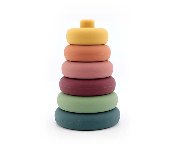 Silicone Stacking Rings 6m+ | Activity Toy | Nuby for Mamas & Papas LB - 6hr