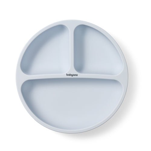 Silicone Suction Plate Light Blue | Plate | Babyono for Mamas & Papas LB - Cultery & Plates