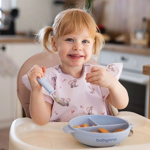 Silicone suction plate with lid | Suction Plate | Babyono for Mamas & Papas LB - Christmas