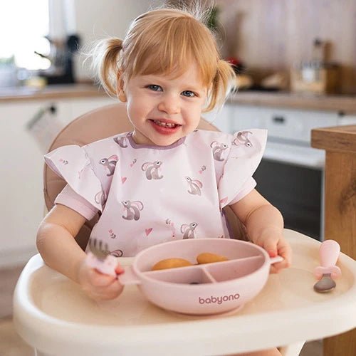 Silicone suction plate with lid | Suction Plate | Babyono for Mamas & Papas LB - Christmas