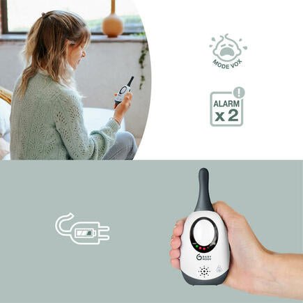 Simply Care Monitor 2 Adapters - 300 Meter | Baby Monitor | Babymoov for Mamas & Papas LB - 6hr