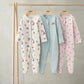 Sleepsuits (Pack of 3) - Geranium Print New Born | Sleepsuit | Mamas & Papas for Mamas & Papas LB - 6hr