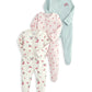 Sleepsuits (Pack of 3) - Geranium Print | Sleepsuit | Mamas & Papas for Mamas & Papas LB - 6hr