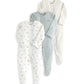 Sleepsuits (Pack of 3) - Mushroom Print | Sleepsuit | Mamas & Papas for Mamas & Papas LB - 6hr
