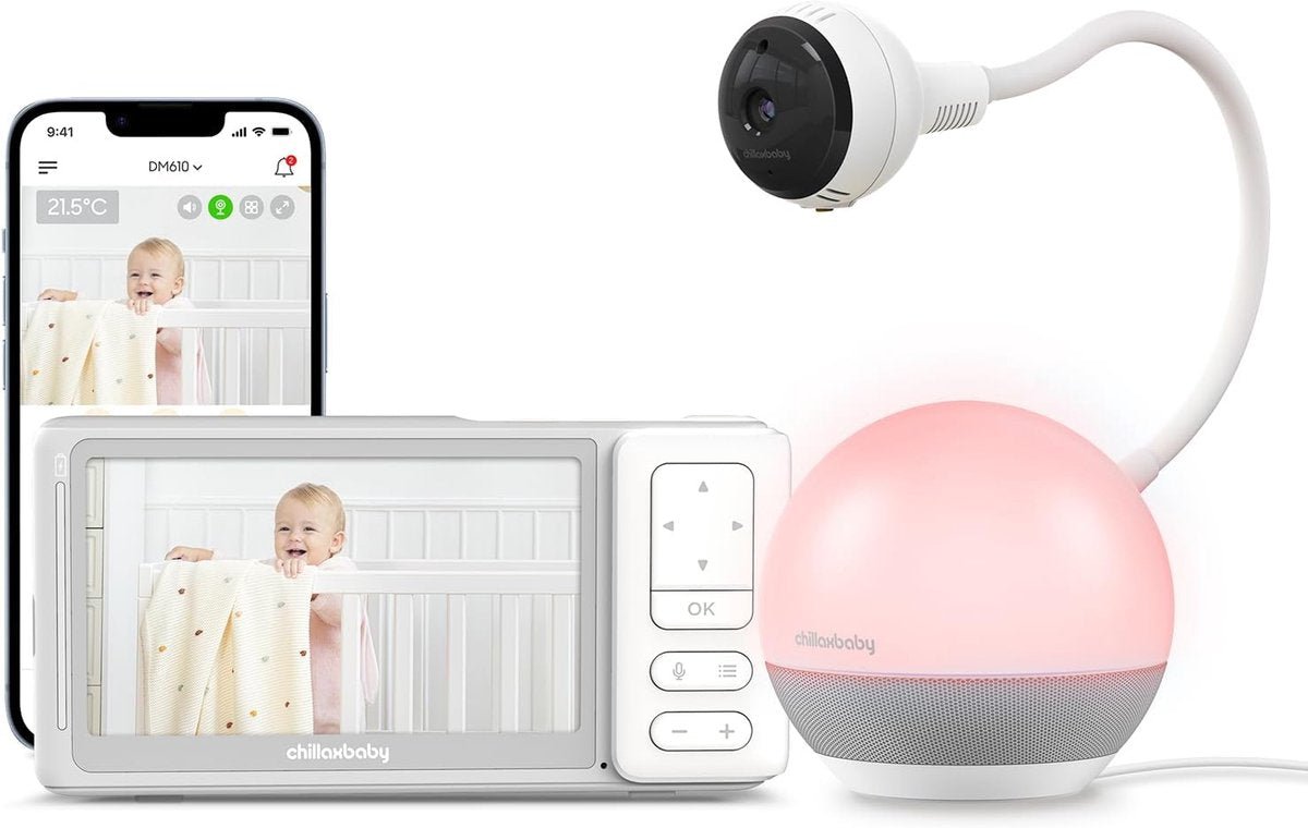Smart Giraffe Baby Monitor - 5 - inch 1080p HD Camera Wi - Fi | Baby Monitor | Chillax for Mamas & Papas LB - Baby Monitors