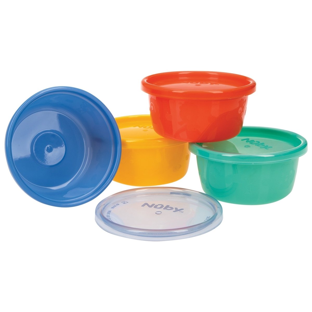 Snack Bowl Set 240ml 3m+ Pack of 4 Default Title | Bowl | Nuby for Mamas & Papas LB - 6hr