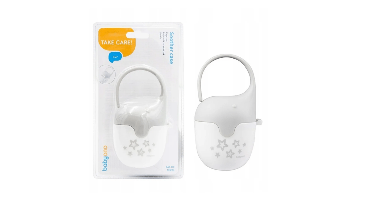 Soother Case Grey Elephant | Pacifier Case | Babyono for Mamas & Papas LB - 6hr