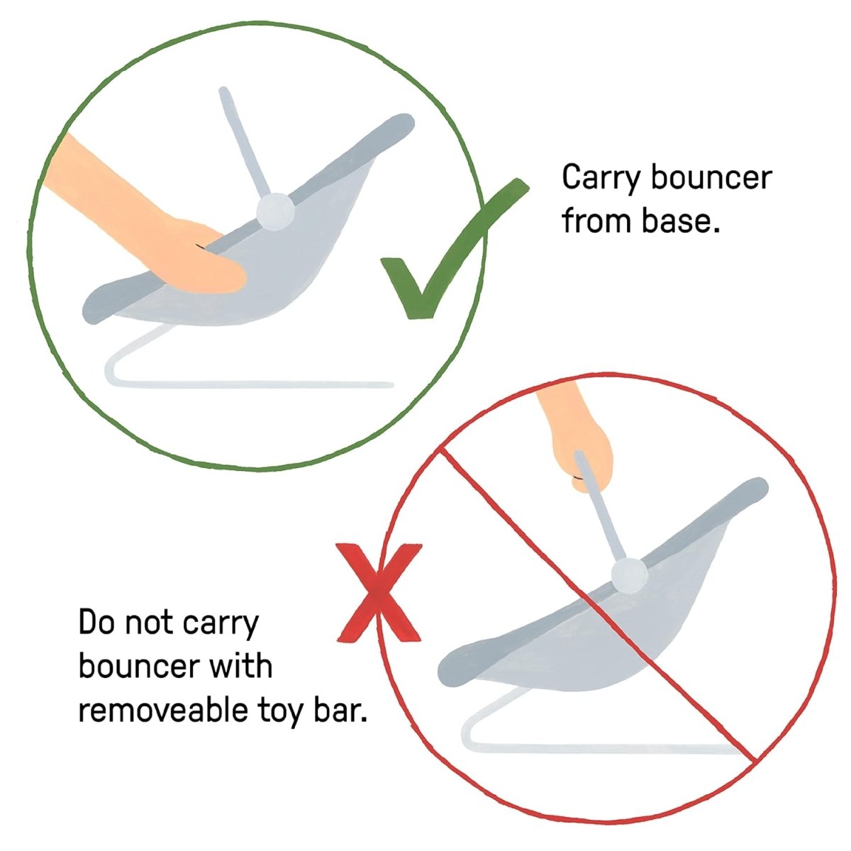 Soothing Baby Bouncer Infant Seat with Vibrations | Bouncer | Ingenuity for Mamas & Papas LB - Activity & Sensory Toys