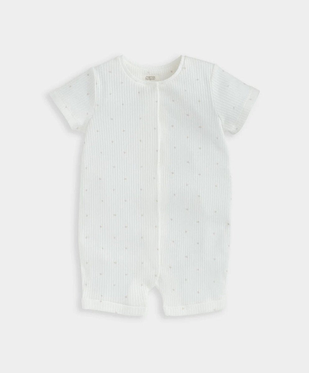 Spot Print Zip Shortie Romper | Romper | Mamas & Papas for Mamas & Papas LB - 6hr