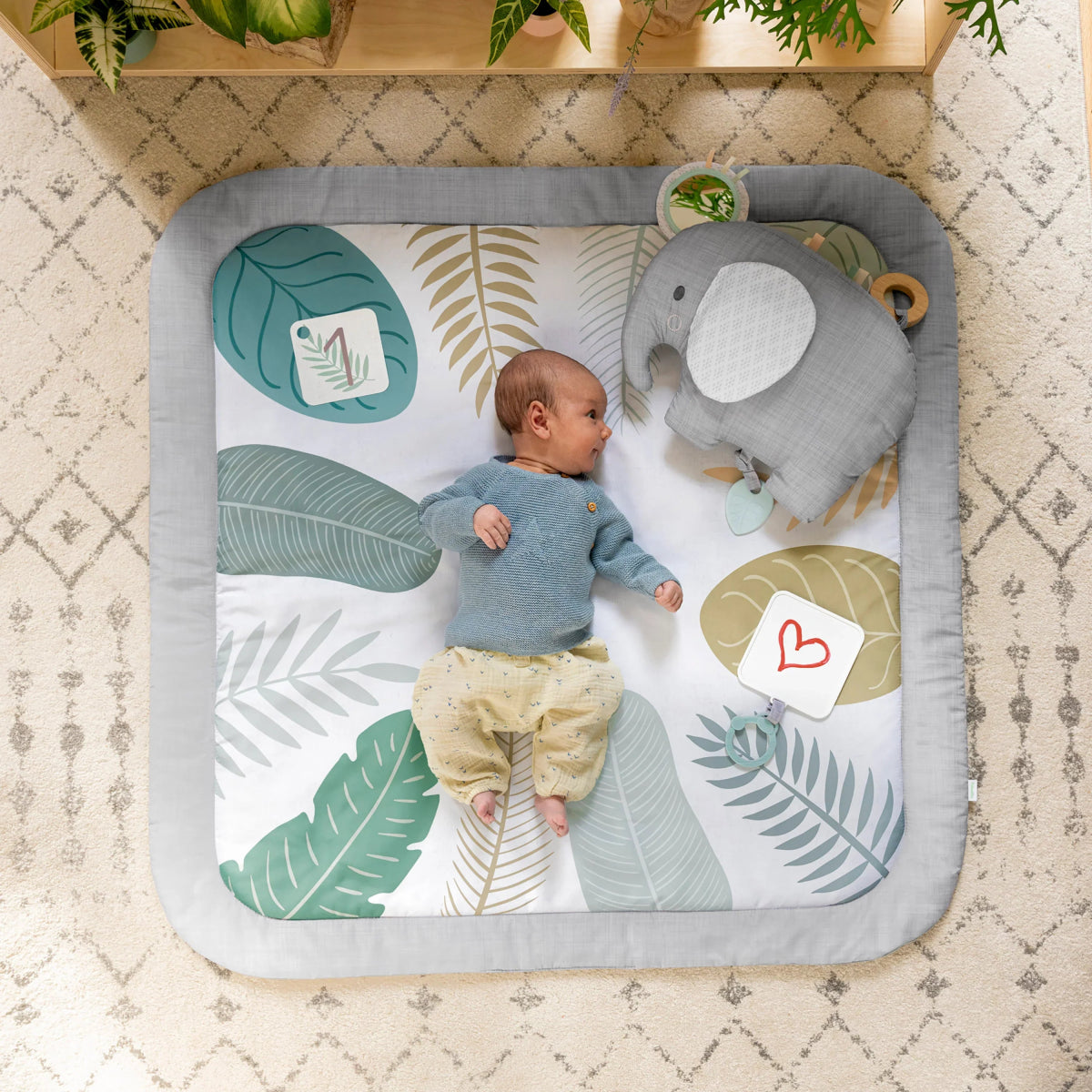 Sprout Spot Baby Milestone Play Mat Tummy Time Gym | Play Gym | Ingenuity for Mamas & Papas LB - 6hr