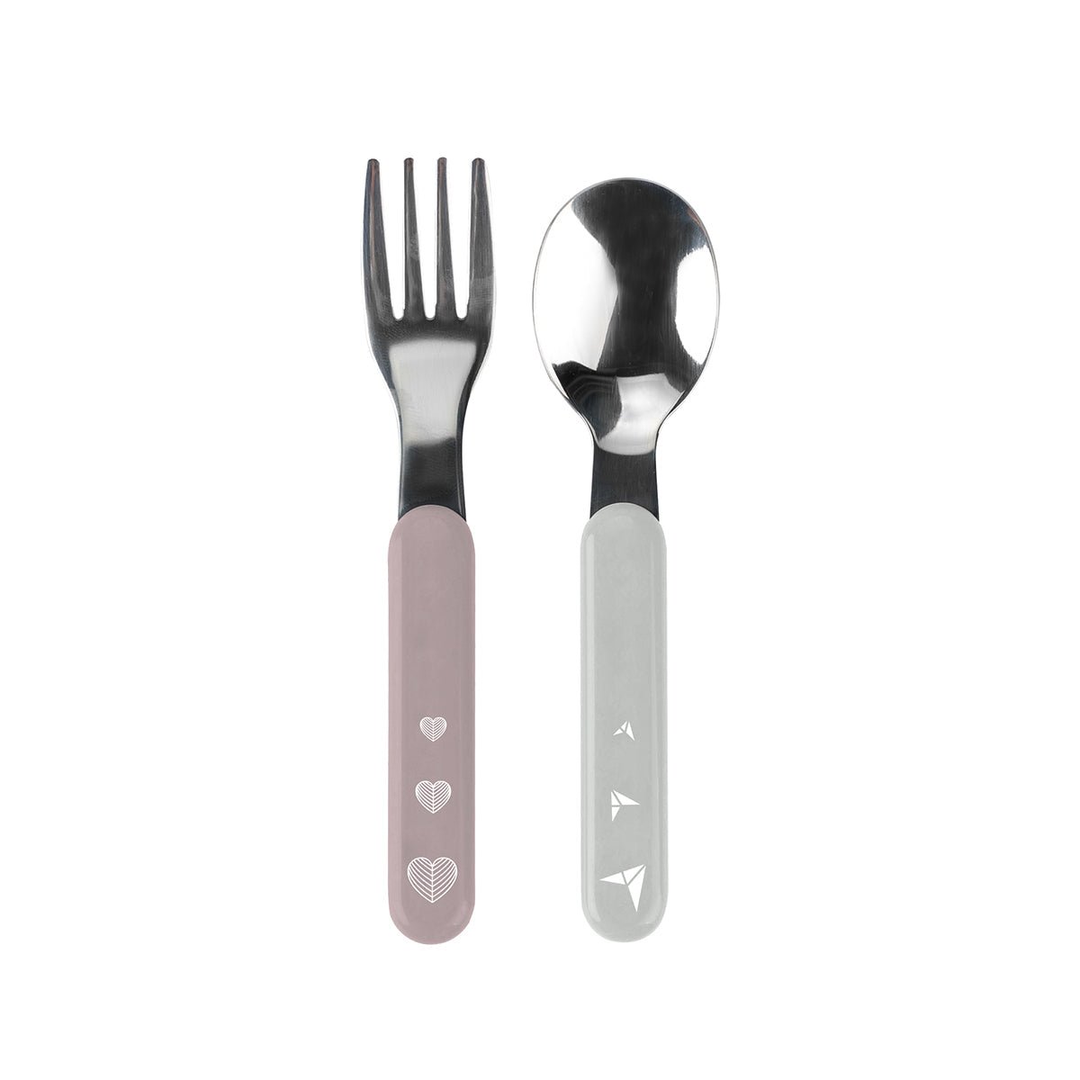 Stainless Steel Spoon & Fork | Utensil | Babyono for Mamas & Papas LB - 6hr