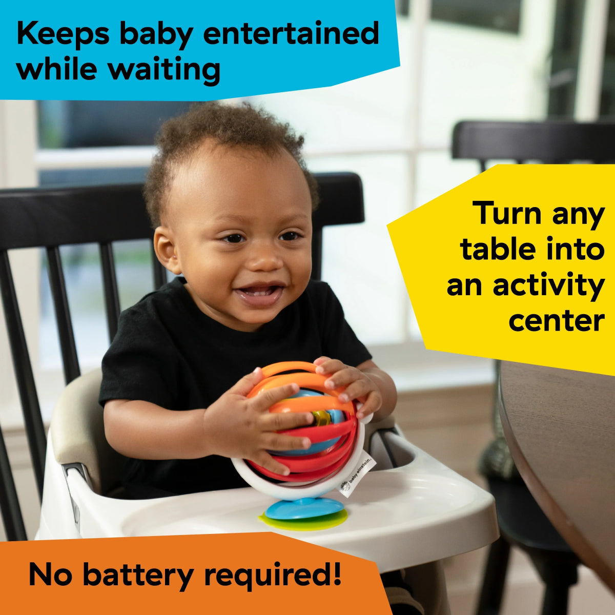 Sticky Spinner Activity & High Chair Toy | High Chair Toy | Baby Einstein for Mamas & Papas LB - Activity & Sensory Toys